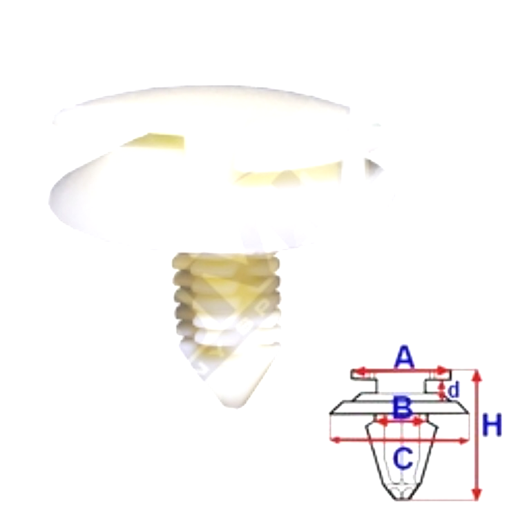 ROMIX 126 233 B22011  -  MOUNT. PIN.LINING CHRYSLER,GM 10 db .